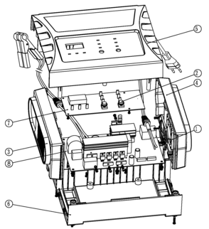 Default Diagram and Parts List for BC25-B3 Type 1 Black and Decker Charger
